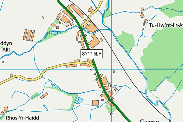 SY17 5LF map - OS VectorMap District (Ordnance Survey)