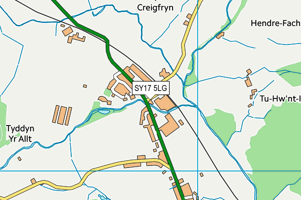 SY17 5LG map - OS VectorMap District (Ordnance Survey)