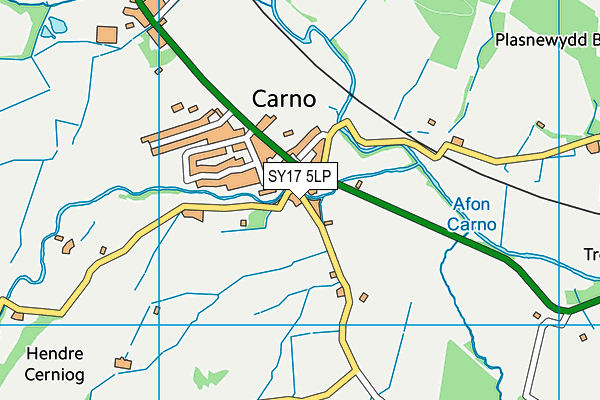 SY17 5LP map - OS VectorMap District (Ordnance Survey)