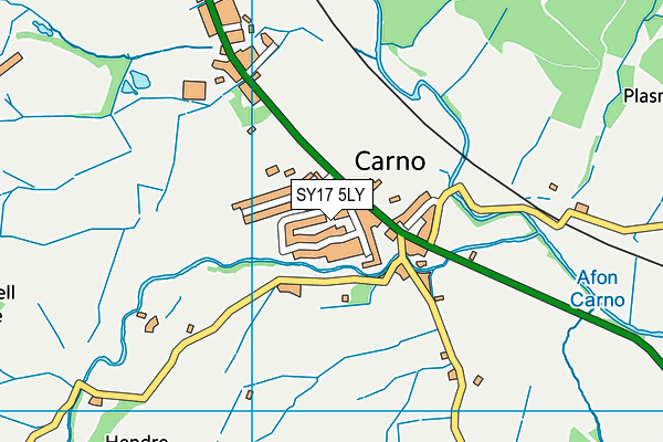 SY17 5LY map - OS VectorMap District (Ordnance Survey)