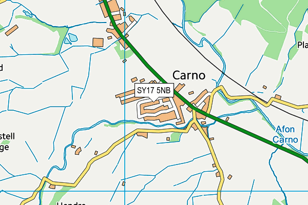 SY17 5NB map - OS VectorMap District (Ordnance Survey)