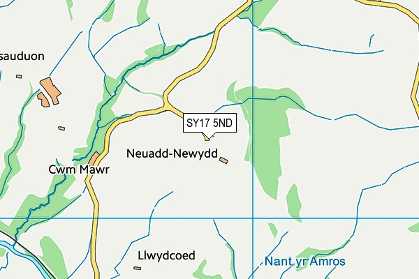 SY17 5ND map - OS VectorMap District (Ordnance Survey)