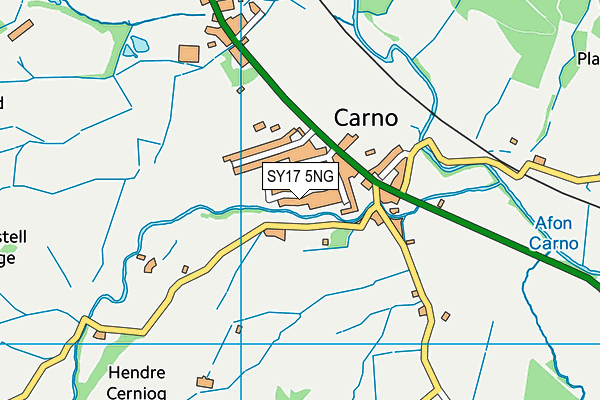 SY17 5NG map - OS VectorMap District (Ordnance Survey)