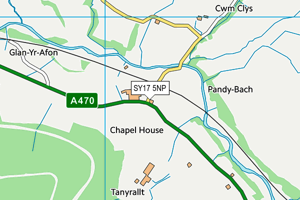 SY17 5NP map - OS VectorMap District (Ordnance Survey)