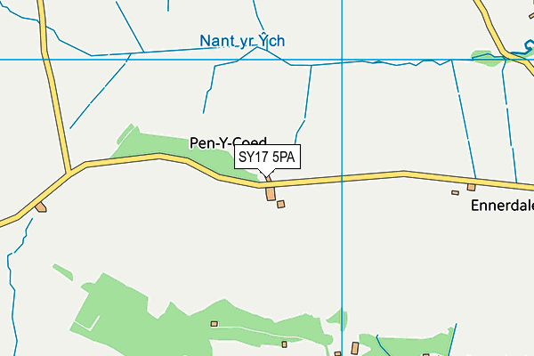 SY17 5PA map - OS VectorMap District (Ordnance Survey)