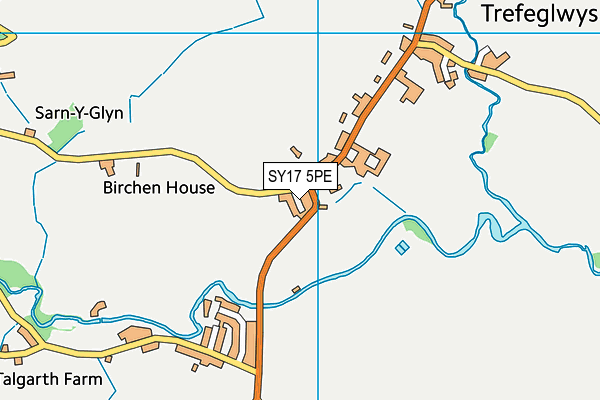 SY17 5PE map - OS VectorMap District (Ordnance Survey)