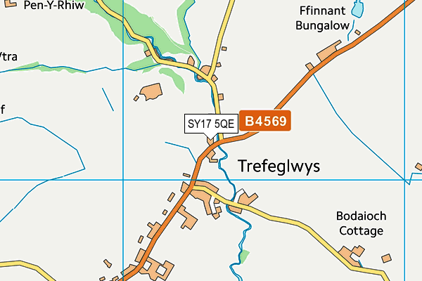 SY17 5QE map - OS VectorMap District (Ordnance Survey)