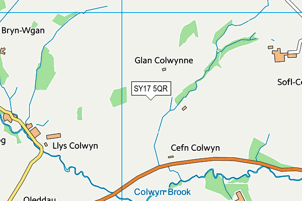 SY17 5QR map - OS VectorMap District (Ordnance Survey)