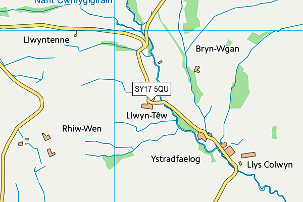 SY17 5QU map - OS VectorMap District (Ordnance Survey)