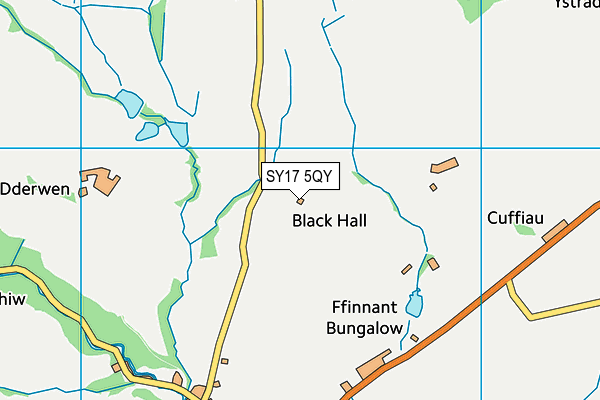 SY17 5QY map - OS VectorMap District (Ordnance Survey)