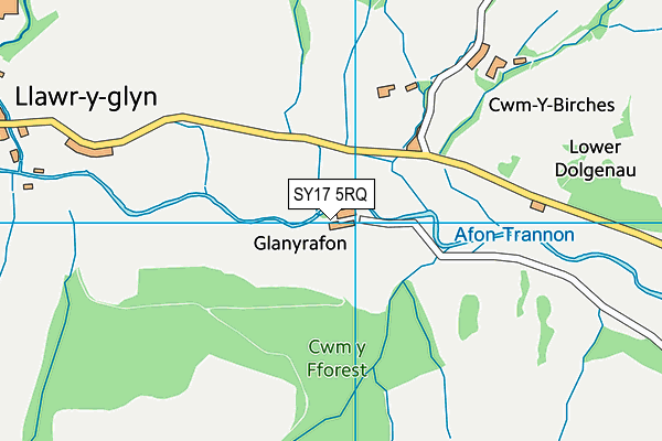 SY17 5RQ map - OS VectorMap District (Ordnance Survey)