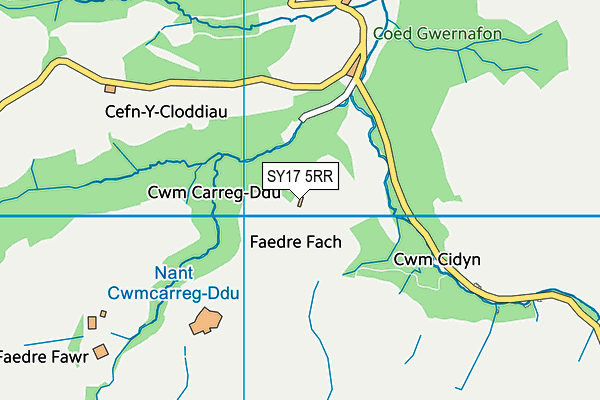 SY17 5RR map - OS VectorMap District (Ordnance Survey)