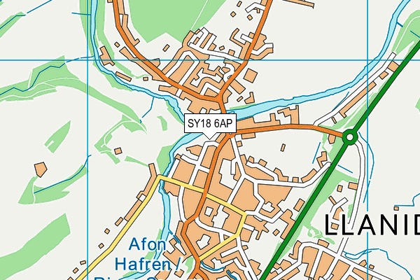 SY18 6AP map - OS VectorMap District (Ordnance Survey)