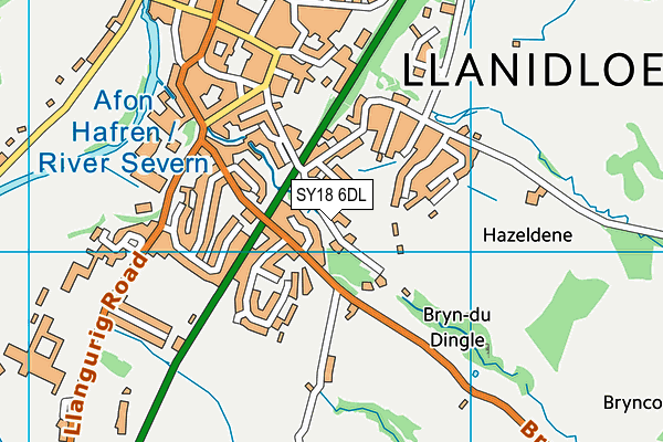 SY18 6DL map - OS VectorMap District (Ordnance Survey)