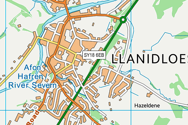 SY18 6EB map - OS VectorMap District (Ordnance Survey)