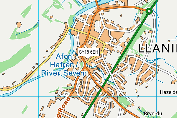 SY18 6EH map - OS VectorMap District (Ordnance Survey)