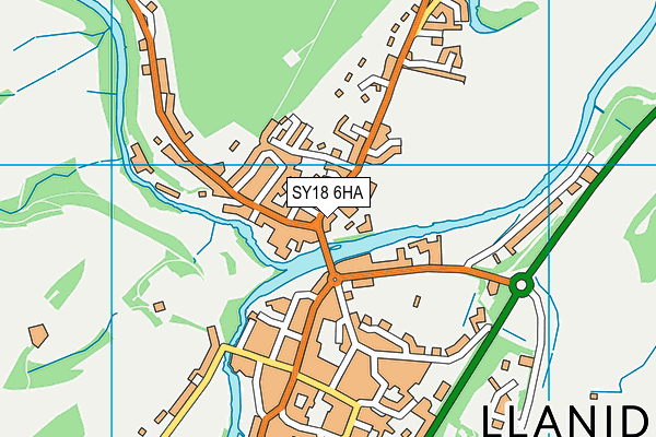 SY18 6HA map - OS VectorMap District (Ordnance Survey)