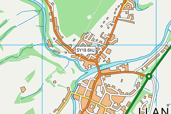SY18 6HJ map - OS VectorMap District (Ordnance Survey)
