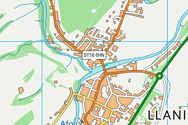 SY18 6HN map - OS VectorMap District (Ordnance Survey)