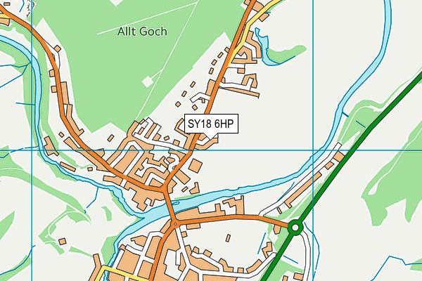 SY18 6HP map - OS VectorMap District (Ordnance Survey)