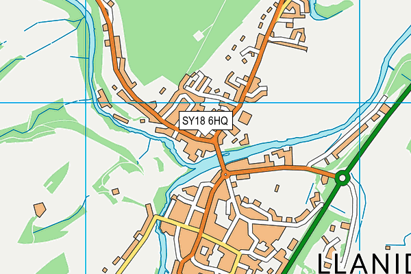 SY18 6HQ map - OS VectorMap District (Ordnance Survey)