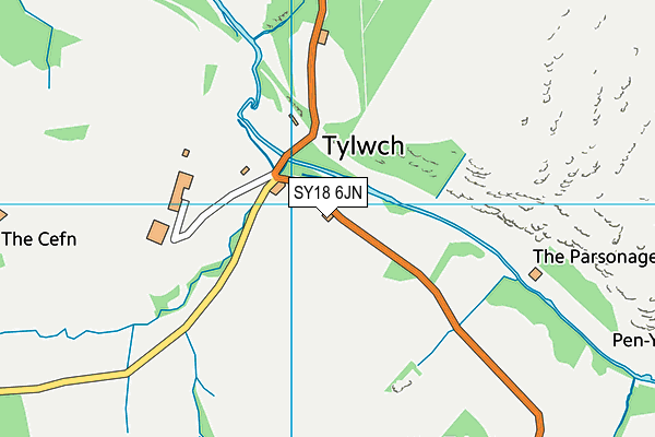 SY18 6JN map - OS VectorMap District (Ordnance Survey)