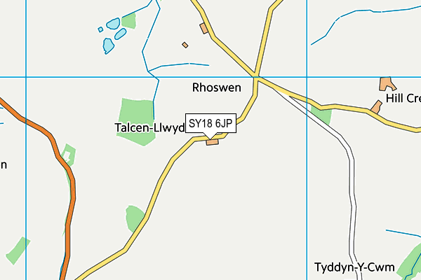 SY18 6JP map - OS VectorMap District (Ordnance Survey)