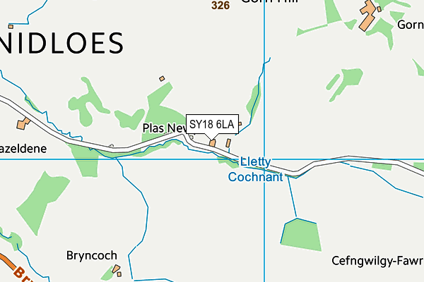 SY18 6LA map - OS VectorMap District (Ordnance Survey)