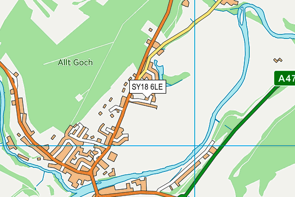 SY18 6LE map - OS VectorMap District (Ordnance Survey)