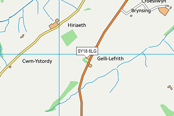 SY18 6LG map - OS VectorMap District (Ordnance Survey)