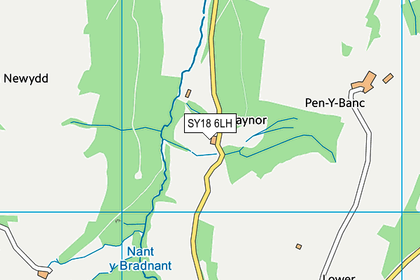 SY18 6LH map - OS VectorMap District (Ordnance Survey)