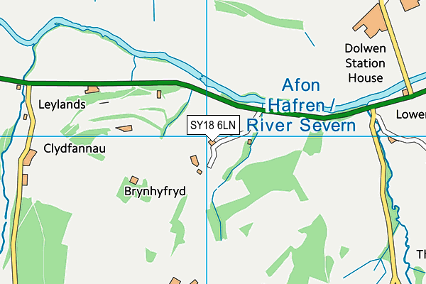 SY18 6LN map - OS VectorMap District (Ordnance Survey)