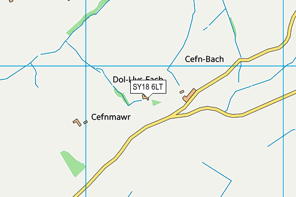 SY18 6LT map - OS VectorMap District (Ordnance Survey)