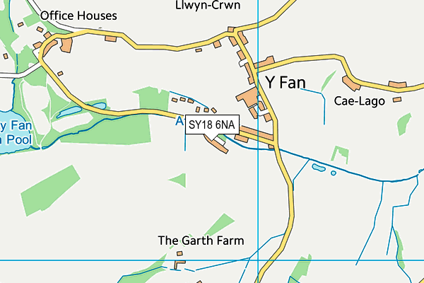 SY18 6NA map - OS VectorMap District (Ordnance Survey)