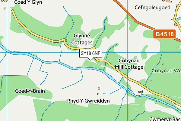 SY18 6NF map - OS VectorMap District (Ordnance Survey)