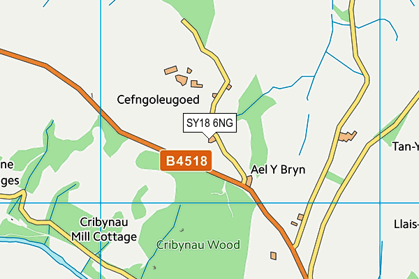 SY18 6NG map - OS VectorMap District (Ordnance Survey)