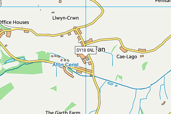 SY18 6NL map - OS VectorMap District (Ordnance Survey)