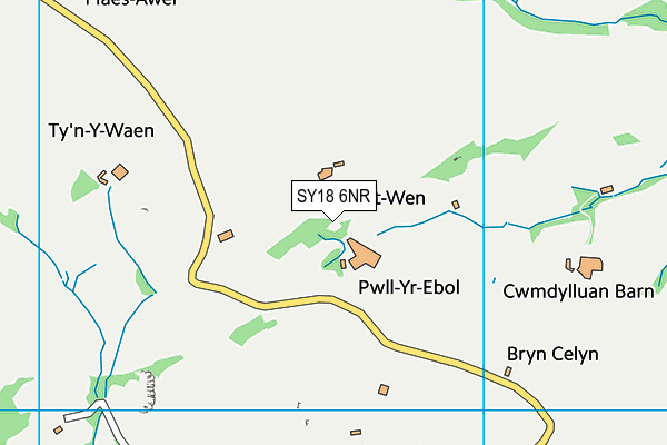 SY18 6NR map - OS VectorMap District (Ordnance Survey)