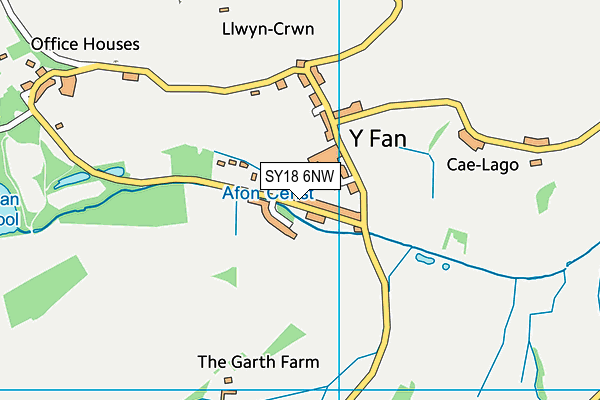 SY18 6NW map - OS VectorMap District (Ordnance Survey)