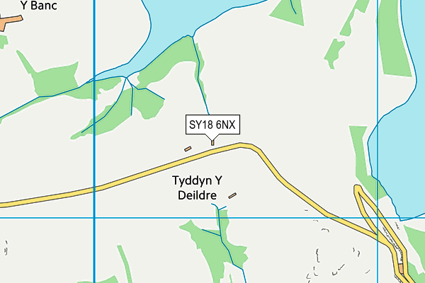 SY18 6NX map - OS VectorMap District (Ordnance Survey)