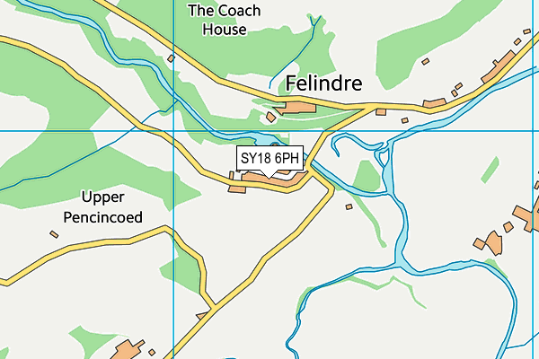 SY18 6PH map - OS VectorMap District (Ordnance Survey)