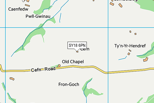 SY18 6PN map - OS VectorMap District (Ordnance Survey)