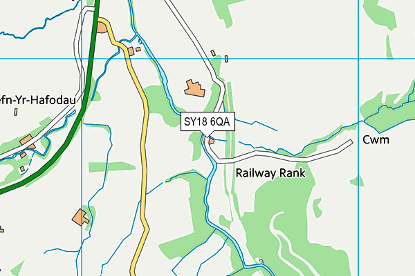 SY18 6QA map - OS VectorMap District (Ordnance Survey)