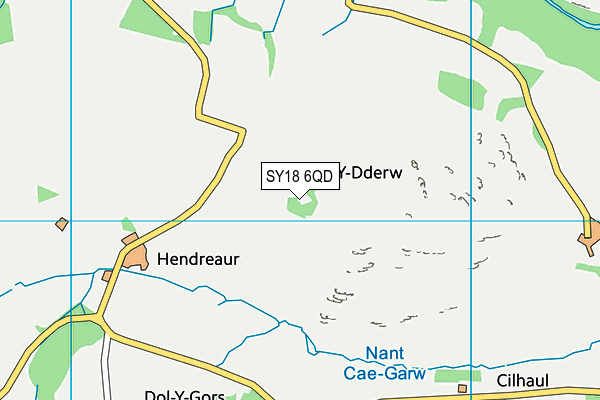 SY18 6QD map - OS VectorMap District (Ordnance Survey)