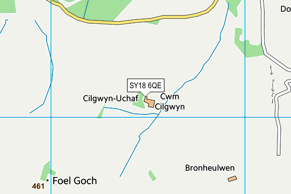 SY18 6QE map - OS VectorMap District (Ordnance Survey)