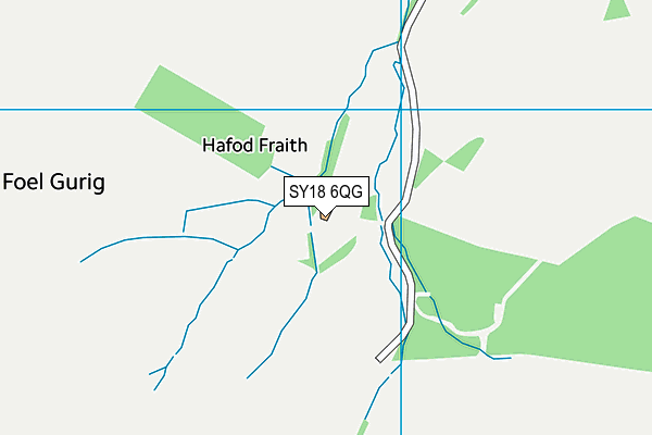 SY18 6QG map - OS VectorMap District (Ordnance Survey)