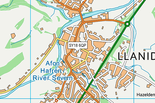 SY18 6QP map - OS VectorMap District (Ordnance Survey)