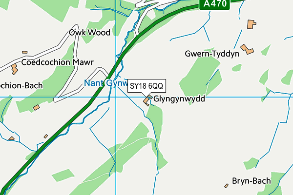 SY18 6QQ map - OS VectorMap District (Ordnance Survey)