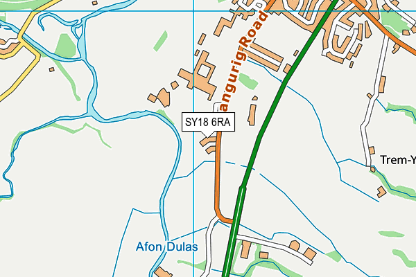 SY18 6RA map - OS VectorMap District (Ordnance Survey)