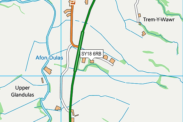 SY18 6RB map - OS VectorMap District (Ordnance Survey)
